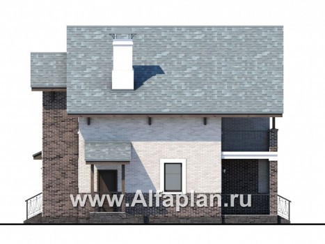 «Виконт» - проект дома с мансардой, с отличной планировкой - превью фасада дома