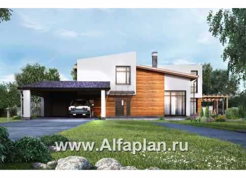 Проекты домов Альфаплан - Современный загородный дом с комфортной планировкой - превью дополнительного изображения №2