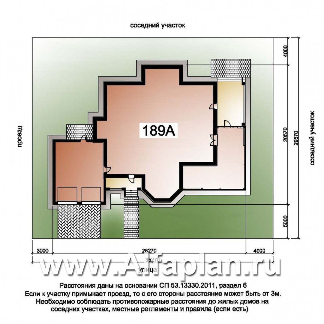 Проекты домов Альфаплан - «Пятьсот квадратов»-комфортабельный загородный особняк бизнес класса - дополнительное изображение №2