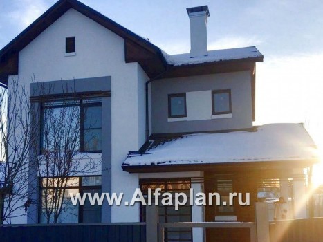Проекты домов Альфаплан - «Каюткомпания» - экономичный дом для небольшой семьи и маленького участка - превью дополнительного изображения №2